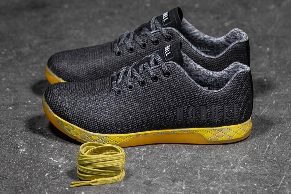 Trainers NOBULL Homme Noir Jaune - Chaussures NOBULL Superfabric,France (8250-TKAYM)